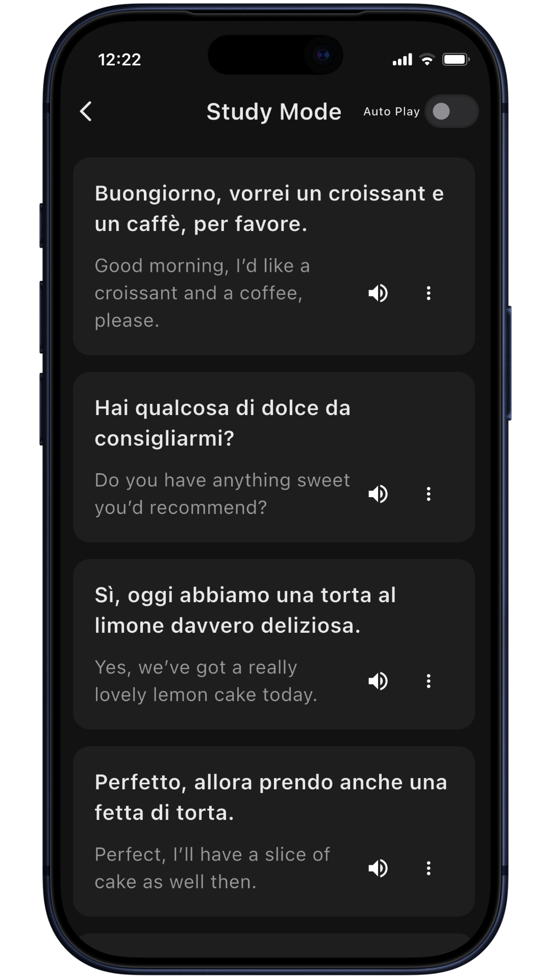 Generated phrases